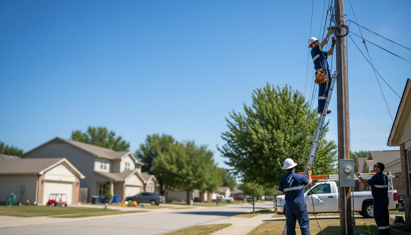 Residential electrician providing installation services in Belvue, KS